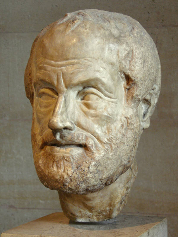 Bust of Aristotle  - Roman copy of Greek orignal.