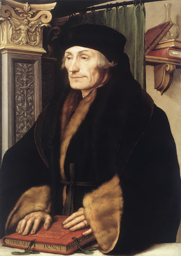 Portrait of Erasmus by Hans Holbein the Younger