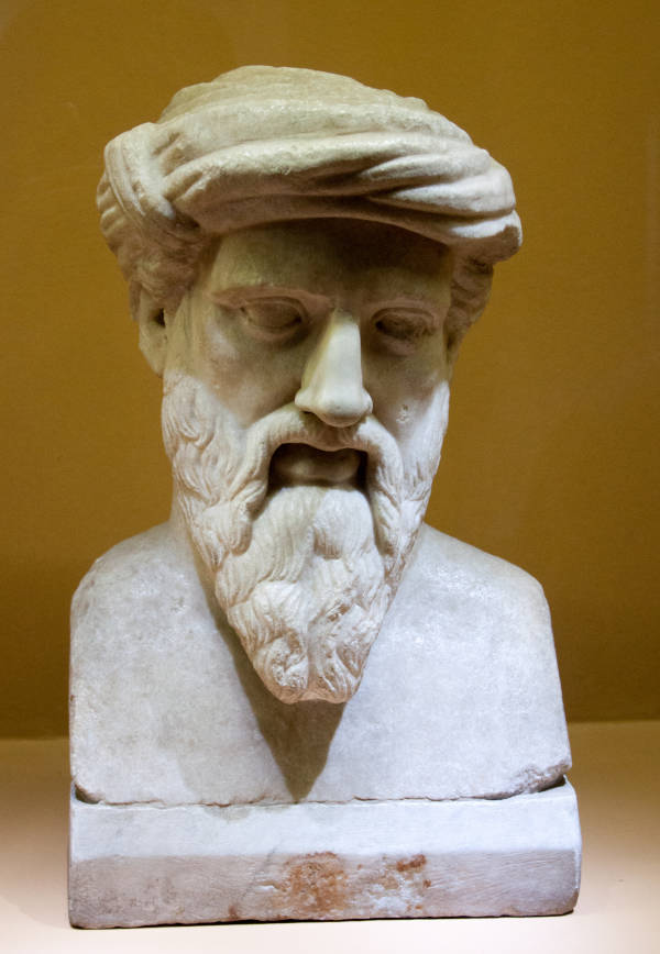 Bust of Pythagoras - Roman copy of Greek orignal.